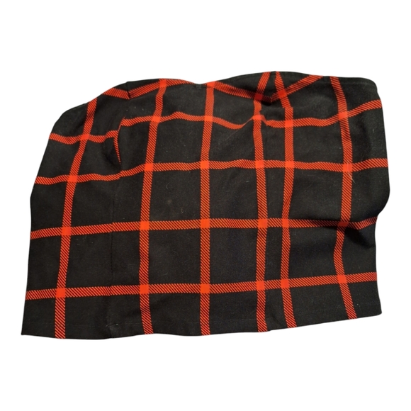 Torrid Sweetheart Plaid Strapless Corset Top - Red and Black Striped Size 2X - Picture 4 of 8